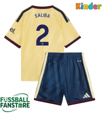 Arsenal William Saliba #2 Replik 3rd trikot Kinder 2026-27 Kurzarm (+ Kurze Hosen)
